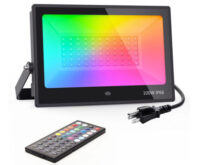 LED 100W IR fjernkontrol RGB lyskaster (LED-IR-10021)(U-NTF67-RGB-EU-1)