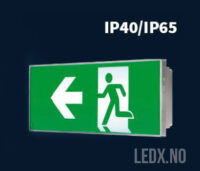 LED nødlys model NT, IP65 (LED-NL-NT22)