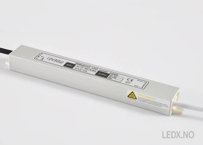 LED 30 watt strip trafo (TRW-1224-30) - Bilde 2
