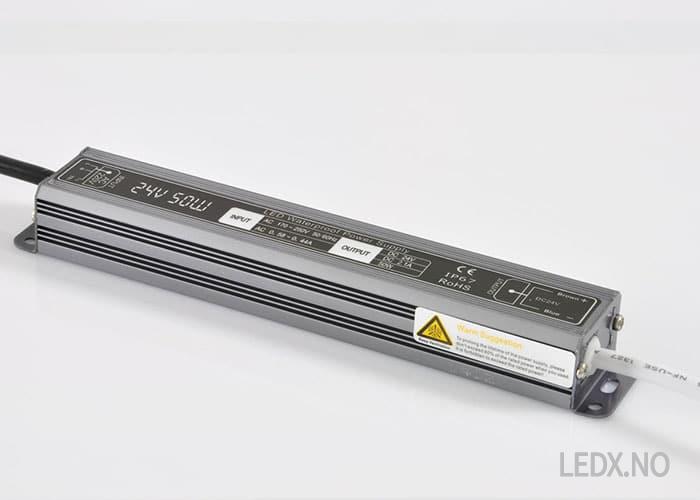 LED 50 watt strip trafo (TRW-1224-50) - Bilde 2