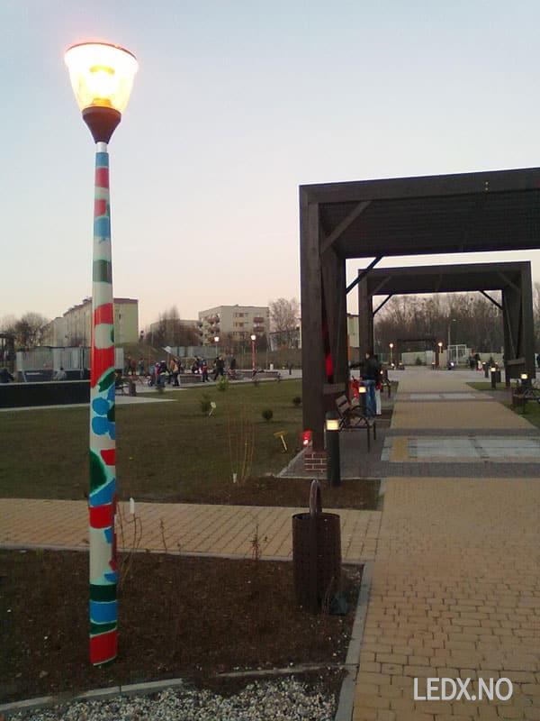 LED komposit gatelys stolper (ALU-KOM) - Bilde 3